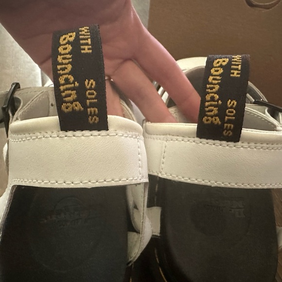 Dr Martens Blaire White Leather Sandals Women's Size US 7 - Picture 3 of 7